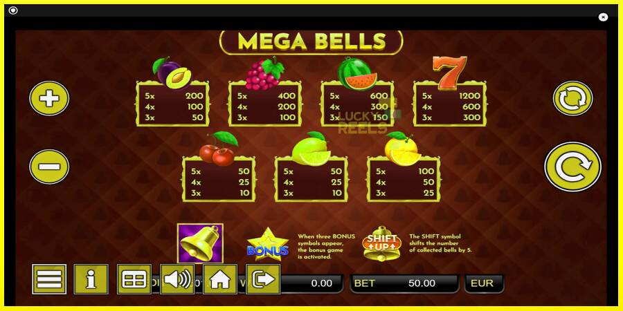 Mega Bells מכונת משחק לכסף, תְמוּנָה 7