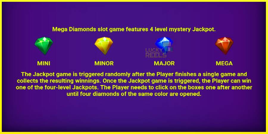 Mega Diamonds מכונת משחק לכסף, תְמוּנָה 5