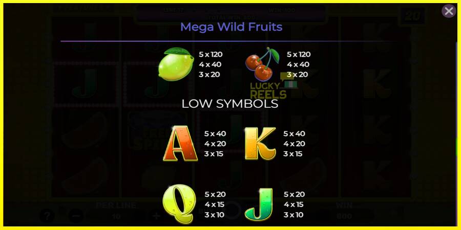 Mega Wild Fruits מכונת משחק לכסף, תְמוּנָה 6