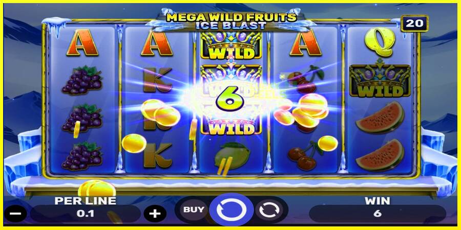 Mega Wild Fruits - Ice Blast מכונת משחק לכסף, תְמוּנָה 2