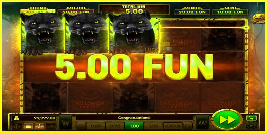 Mighty Wild: Panther Grand Gold Edition Halloween Jackpots מכונת משחק לכסף, תְמוּנָה 4