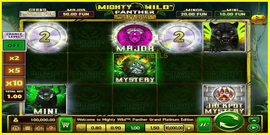 Mighty Wild: Panther Grand Platinum Edition Halloween Jackpots מכונת משחק לכסף, תְמוּנָה 1