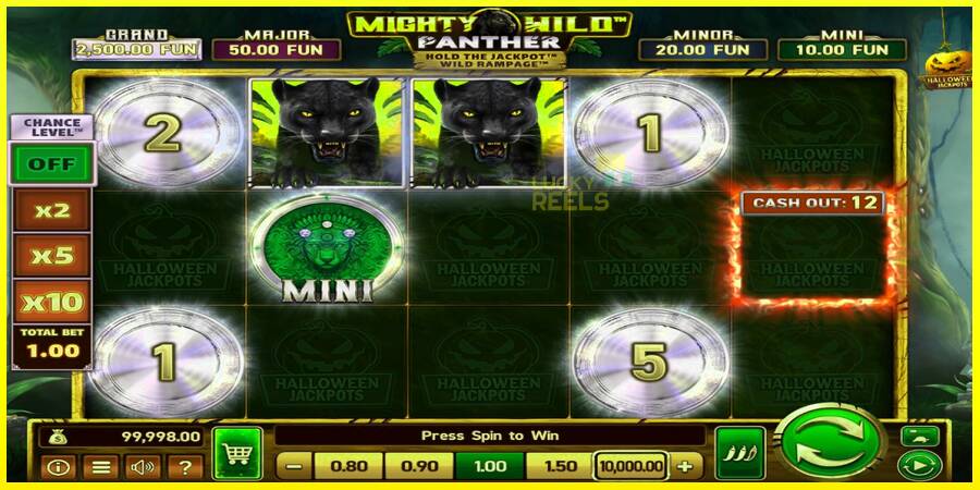 Mighty Wild: Panther Grand Platinum Edition Halloween Jackpots מכונת משחק לכסף, תְמוּנָה 2