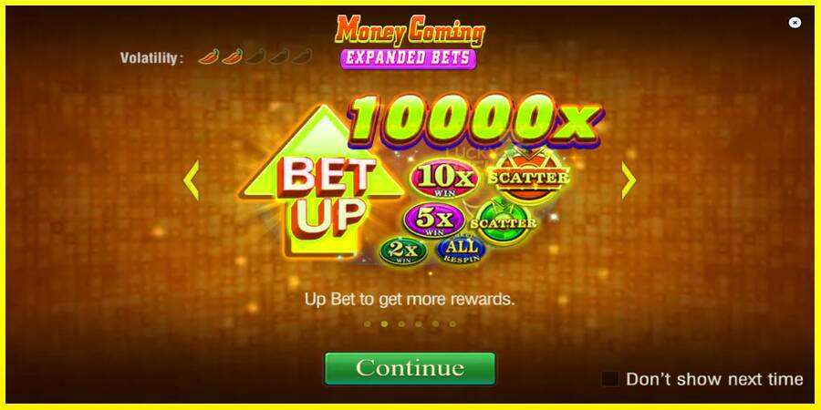 Money Coming 2 – Expanded Bets מכונת משחק לכסף, תְמוּנָה 1