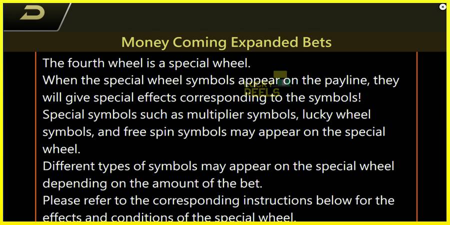 Money Coming 2 – Expanded Bets מכונת משחק לכסף, תְמוּנָה 5