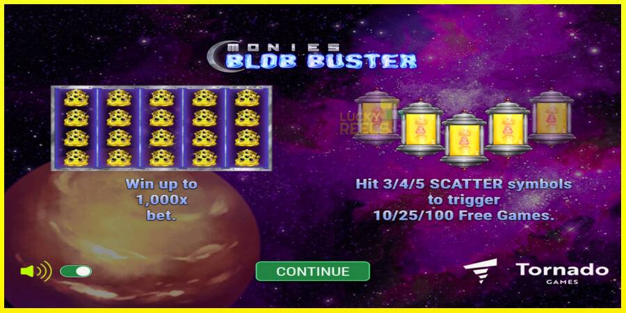 Monies Blob Buster מכונת משחק לכסף, תְמוּנָה 1