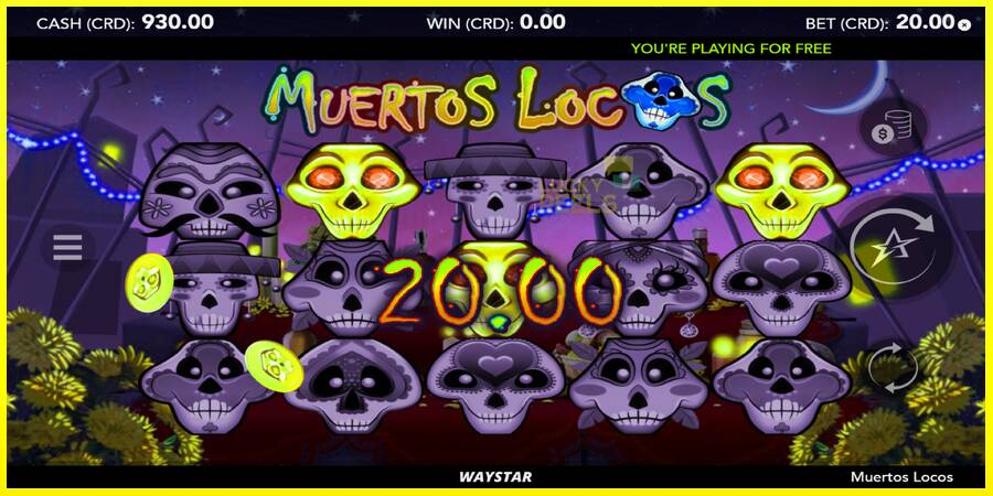 Muertos Locos מכונת משחק לכסף, תְמוּנָה 2