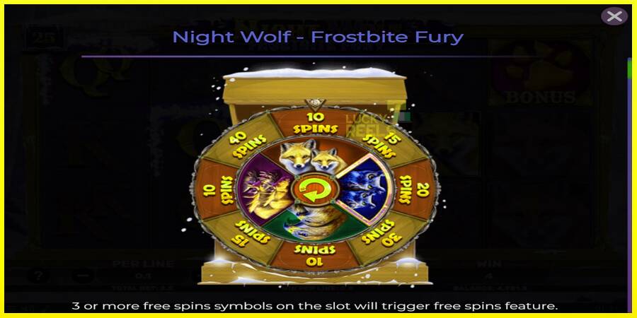 Night Wolf - Frostbite Fury מכונת משחק לכסף, תְמוּנָה 4