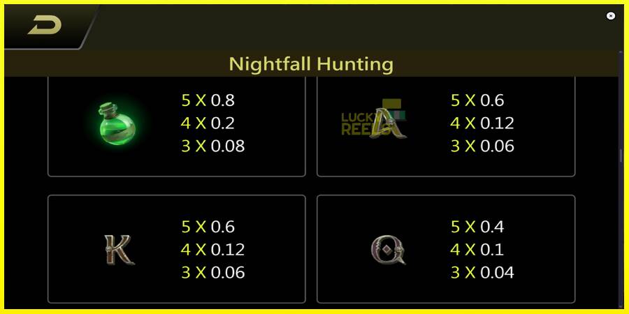 Nightfall Hunting מכונת משחק לכסף, תְמוּנָה 6