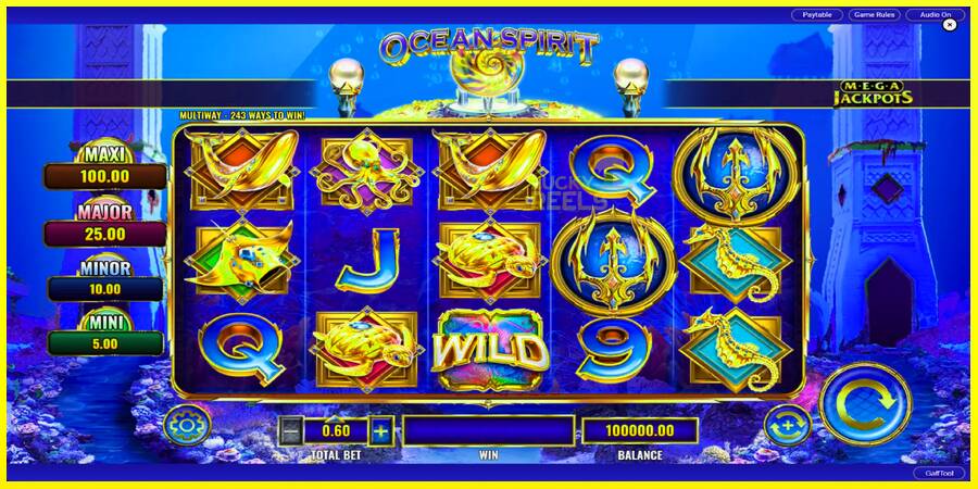 Ocean Spirit MegaJackpots מכונת משחק לכסף, תְמוּנָה 3