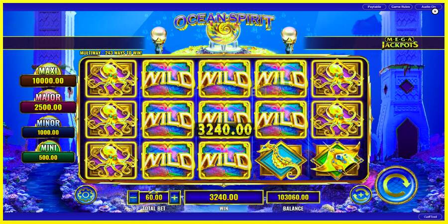 Ocean Spirit MegaJackpots מכונת משחק לכסף, תְמוּנָה 5