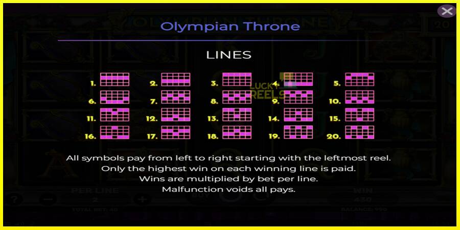 Olympian Throne מכונת משחק לכסף, תְמוּנָה 4