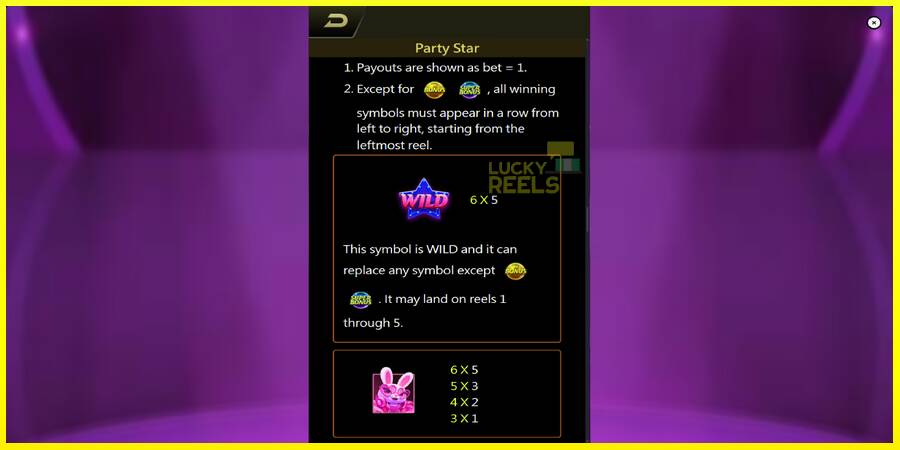 Party Star מכונת משחק לכסף, תְמוּנָה 6