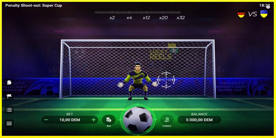 Penalty Shoot-Out: Super Cup מכונת משחק לכסף, תְמוּנָה 2