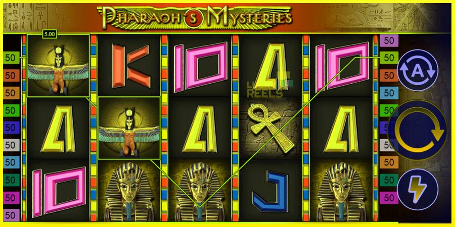 Pharaohs Mysteries מכונת משחק לכסף, תְמוּנָה 3