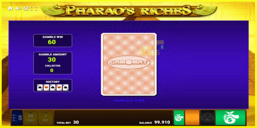 Pharaos Riches מכונת משחק לכסף, תְמוּנָה 4