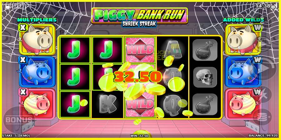 Piggy Bank Run - Shriek Streak מכונת משחק לכסף, תְמוּנָה 3