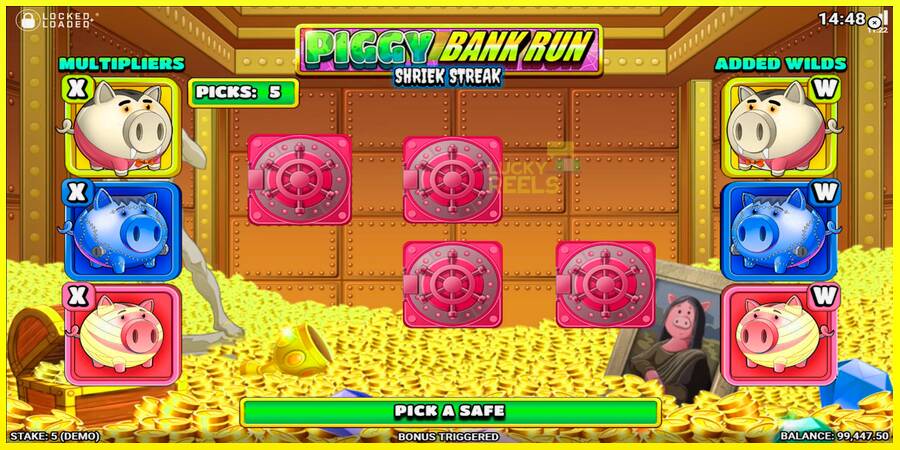 Piggy Bank Run - Shriek Streak מכונת משחק לכסף, תְמוּנָה 5