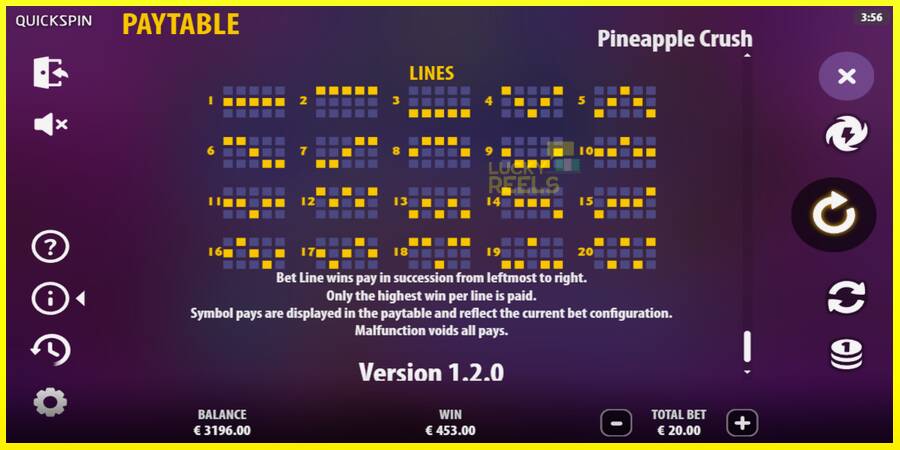 Pineapple Crush מכונת משחק לכסף, תְמוּנָה 7