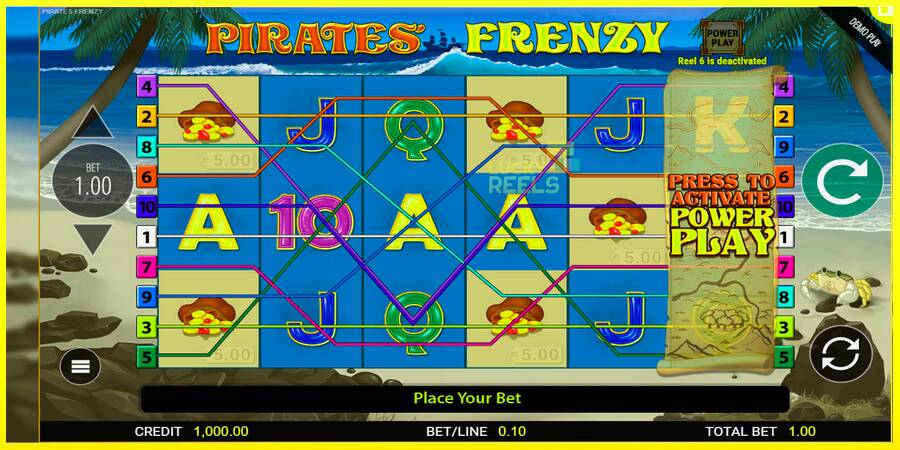 Pirates Frenzy מכונת משחק לכסף, תְמוּנָה 1