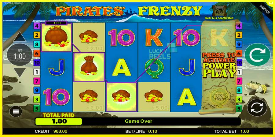 Pirates Frenzy מכונת משחק לכסף, תְמוּנָה 3