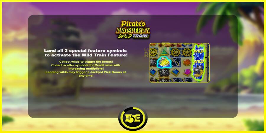 Pirates Prosperity Wild Train מכונת משחק לכסף, תְמוּנָה 1