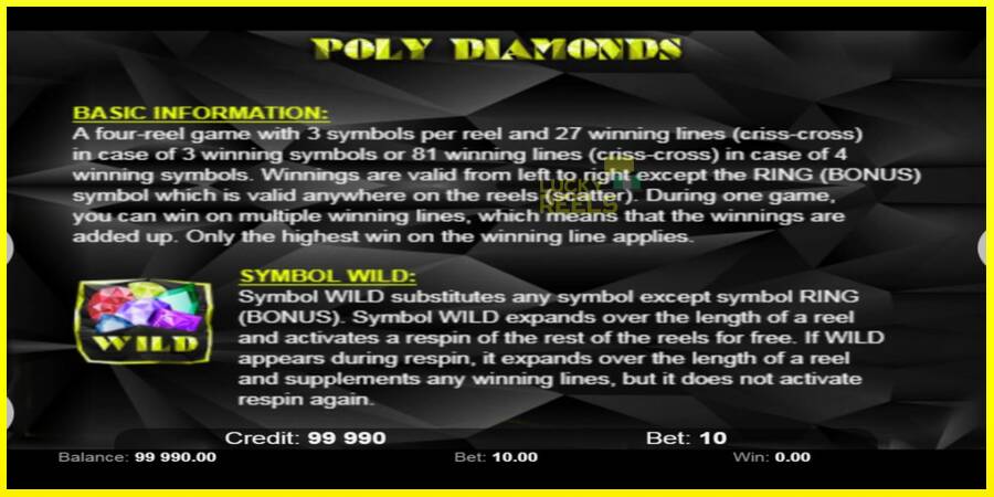 Poly Diamonds מכונת משחק לכסף, תְמוּנָה 6