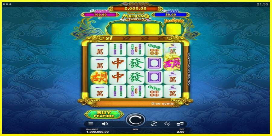 Pong Pong Mahjong Jackpots מכונת משחק לכסף, תְמוּנָה 1