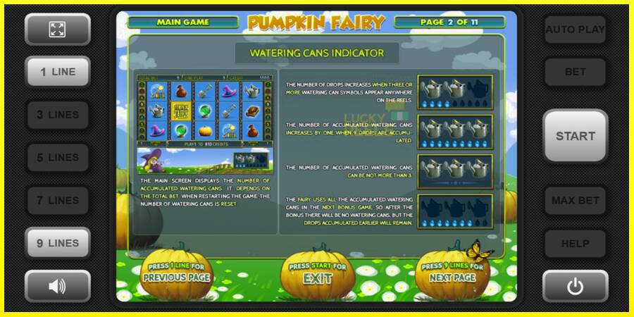 Pumpkin Fairy מכונת משחק לכסף, תְמוּנָה 5