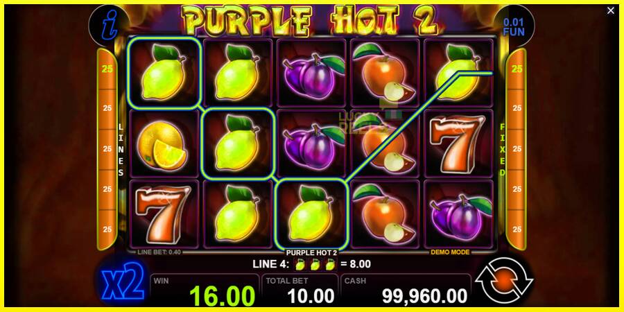 Purple Hot 2 מכונת משחק לכסף, תְמוּנָה 2