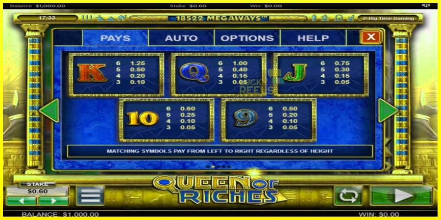 Queen of Riches מכונת משחק לכסף, תְמוּנָה 6