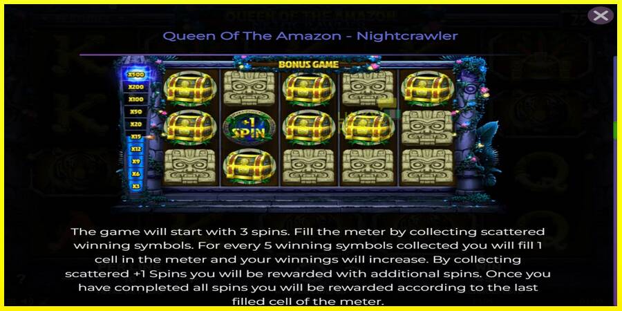 Queen of the Amazon - Nightcrawler מכונת משחק לכסף, תְמוּנָה 6