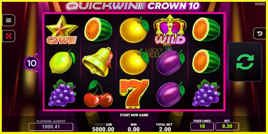 Quick Win Crown 10 מכונת משחק לכסף, תְמוּנָה 1