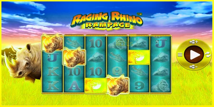 Raging Rhino Rampage מכונת משחק לכסף, תְמוּנָה 2