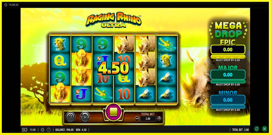 Raging Rhino Ultra מכונת משחק לכסף, תְמוּנָה 2