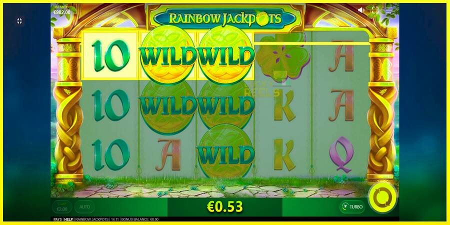 Rainbow Jackpots מכונת משחק לכסף, תְמוּנָה 2