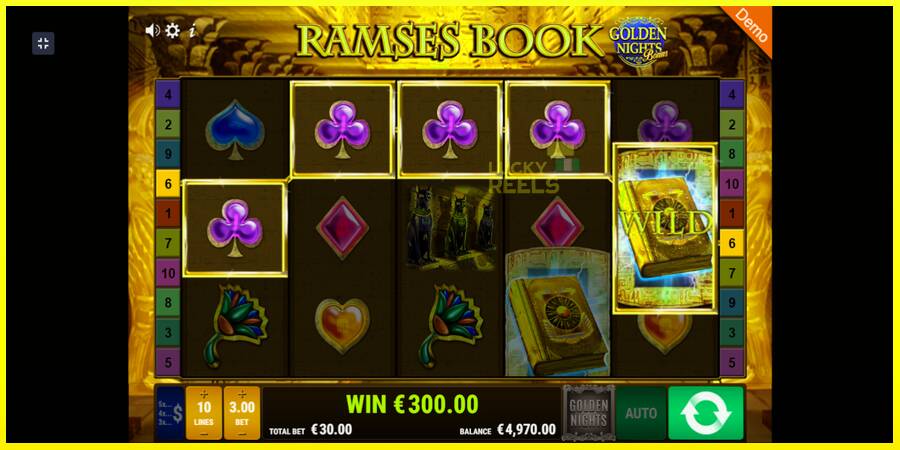 Ramses Book Golden Nights מכונת משחק לכסף, תְמוּנָה 3