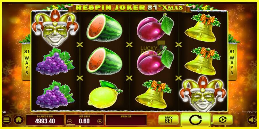 Respin Joker 81 Xmas מכונת משחק לכסף, תְמוּנָה 3