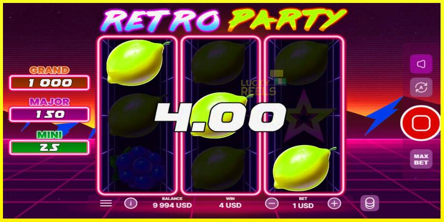 Retro Party מכונת משחק לכסף, תְמוּנָה 3