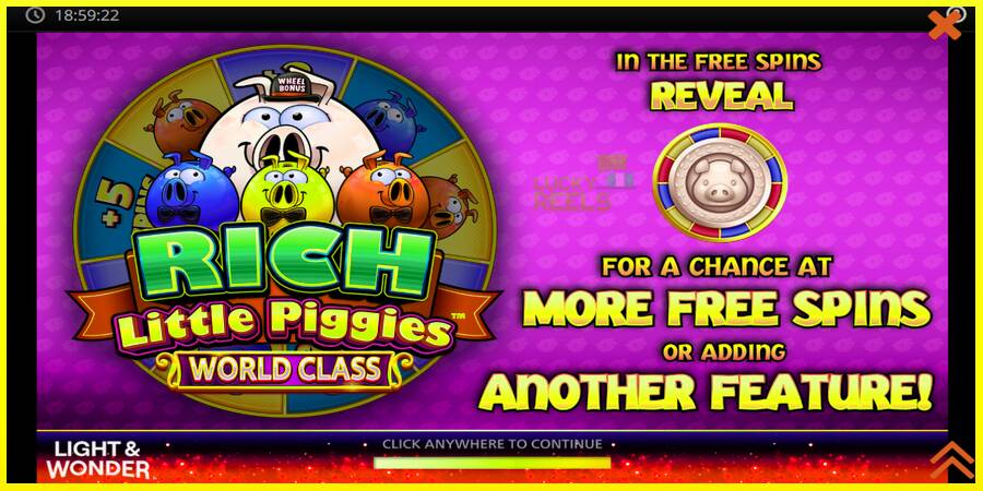 Rich Little Piggies World Class מכונת משחק לכסף, תְמוּנָה 1