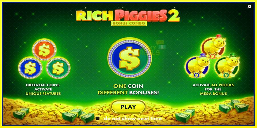 Rich Piggies 2: Bonus Combo מכונת משחק לכסף, תְמוּנָה 1