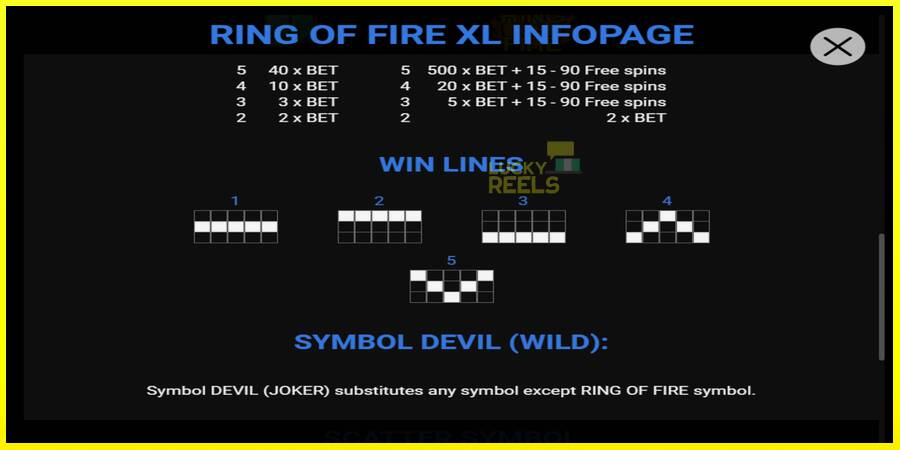 Ring of Fire XL מכונת משחק לכסף, תְמוּנָה 4