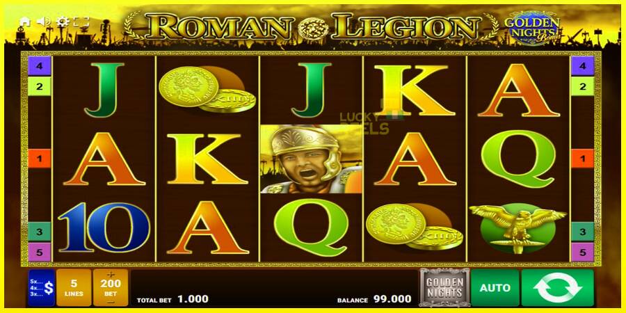 Roman Legion Golden Nights מכונת משחק לכסף, תְמוּנָה 1