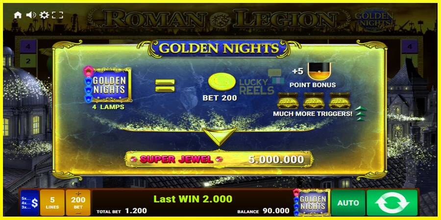 Roman Legion Golden Nights מכונת משחק לכסף, תְמוּנָה 5