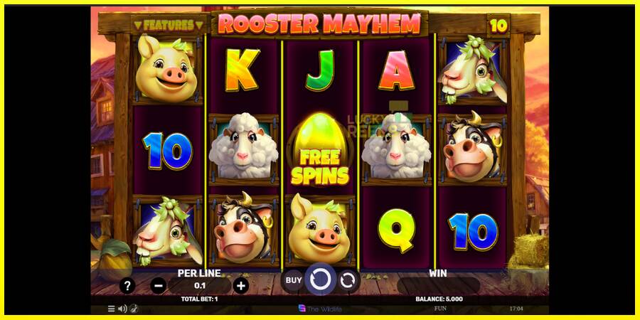 Rooster Mayhem מכונת משחק לכסף, תְמוּנָה 2