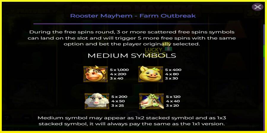 Rooster Mayhem Farm Outbreak מכונת משחק לכסף, תְמוּנָה 5