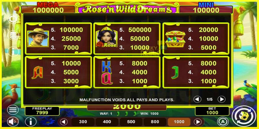 Rose’n Wild Dreams Hold & Win מכונת משחק לכסף, תְמוּנָה 4