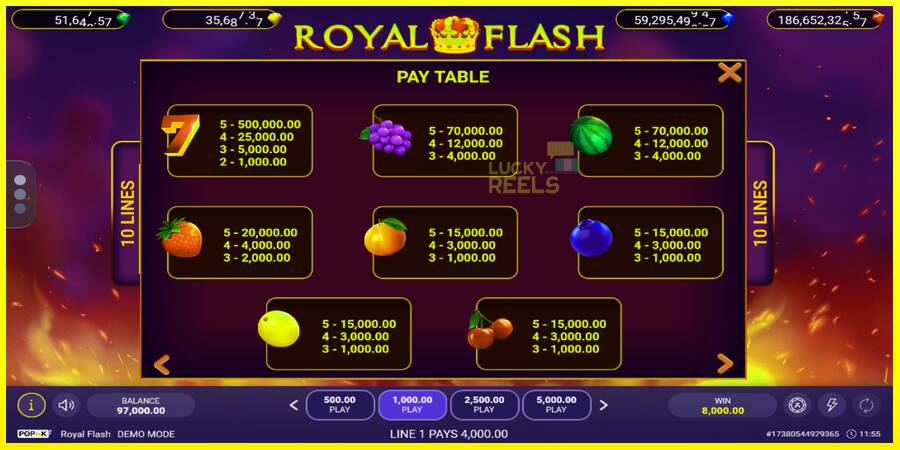 Royal Flash מכונת משחק לכסף, תְמוּנָה 4