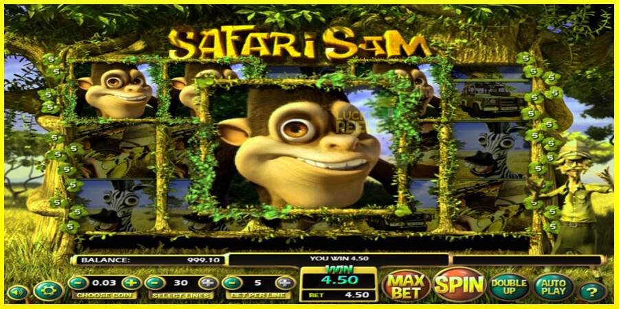 Safari Sam מכונת משחק לכסף, תְמוּנָה 3