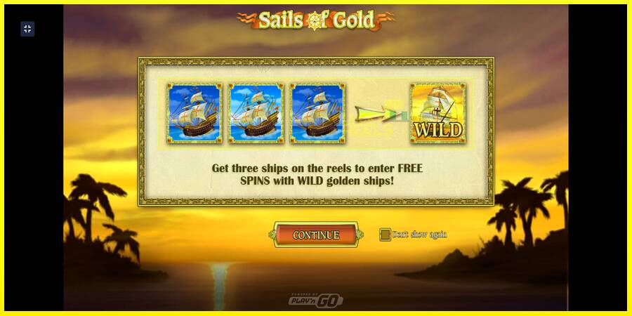 Sails of Gold מכונת משחק לכסף, תְמוּנָה 1